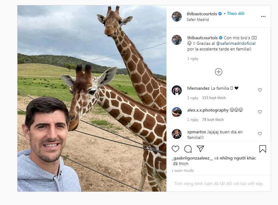 Thibaut Courtois bị đồng đội v&iacute; von l&agrave; 'hươu cao cổ' - Ảnh 1