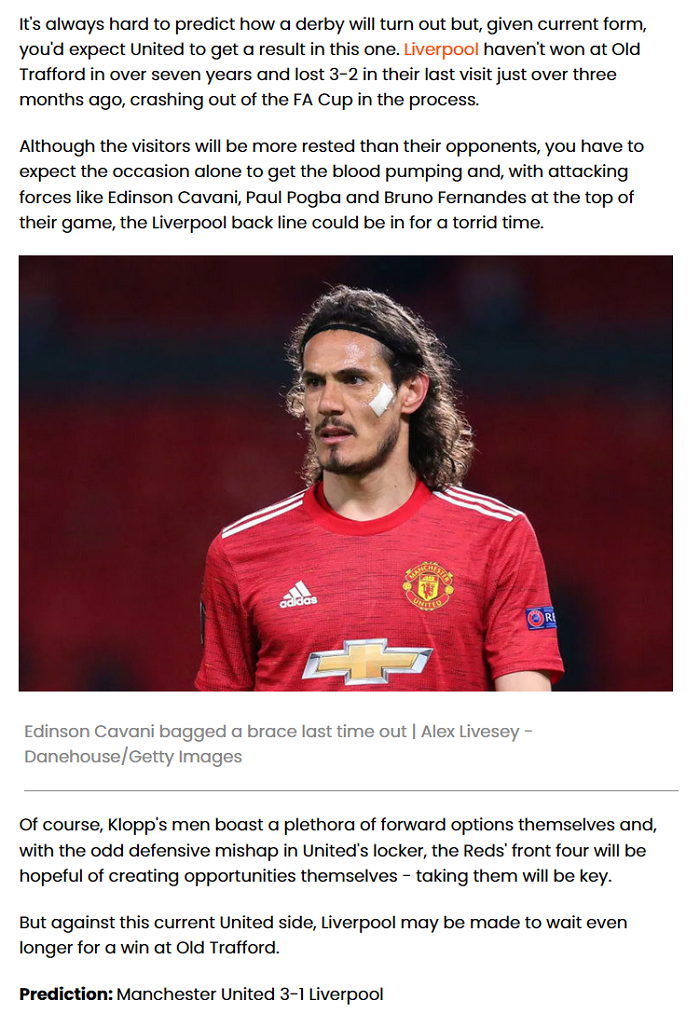 Dự đoán MU vs Liverpool (22h30 2/5) bởi chuyên gia Max Parsons - Ảnh 1