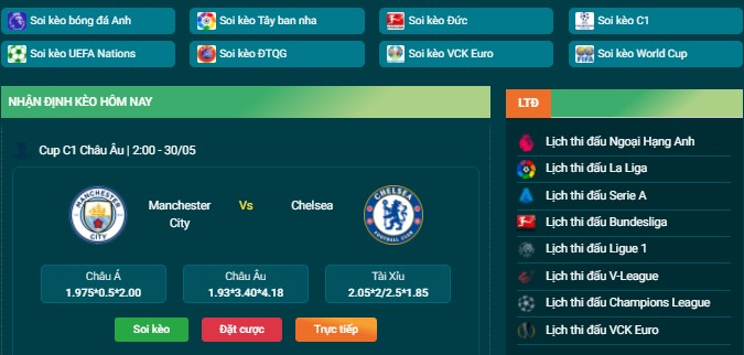 SOIKEOEURO - TRANG SOI K&Egrave;O NHẬN ĐỊNH B&Oacute;NG Đ&Aacute; H&Agrave;NG ĐẦU - Ảnh 2