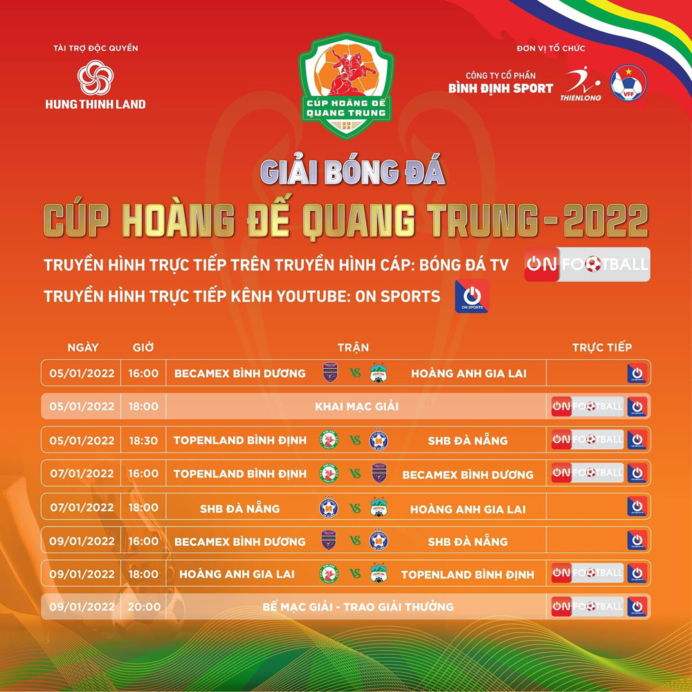 Lịch, kết quả Cup Ho&agrave;ng đế Quang Trung 2022 h&ocirc;m nay mới nhất 5/1 - Ảnh 3