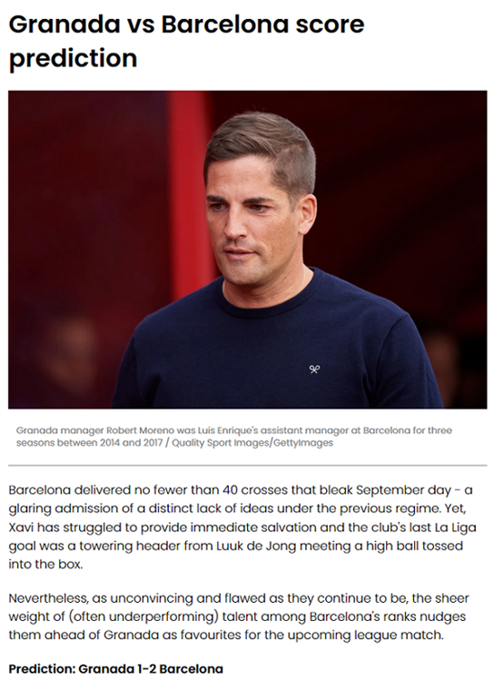 Grey Whitebloom dự đoán Granada vs Barcelona, 0h30 ngày 9/1 - Ảnh 1
