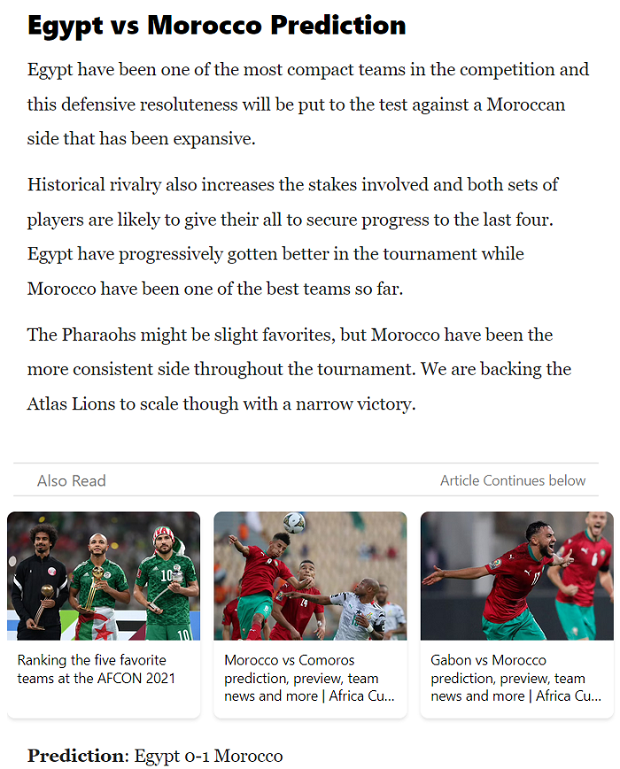 Ume Elvis dự đoán Ai Cập vs Morocco, 22h ngày 30/1 - Ảnh 1