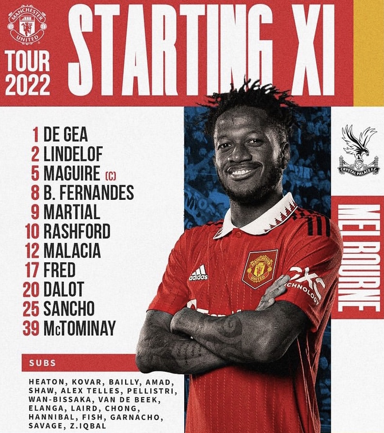 Đội hình ra sân chính thức MU vs Crystal Palace, 17h10 ngày 19/7 (cập nhật) - Ảnh 1