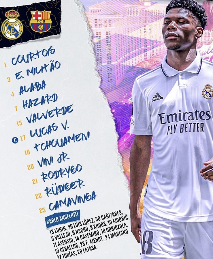 Đội hình ra sân chính thức Real Madrid vs Barcelona, 10h ngày 24/7 (cập nhật) - Ảnh 1