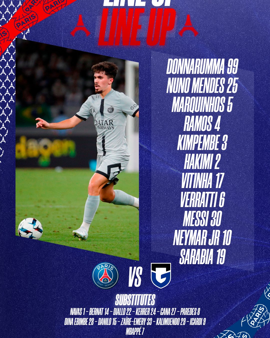 Đội hình ra sân chính thức PSG vs Gamba Osaka, 17h ngày 25/7 (cập nhật) - Ảnh 1