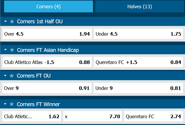 Soi kèo phạt góc Atlas vs Queretaro, 9h ngày 5/8 - Ảnh 1