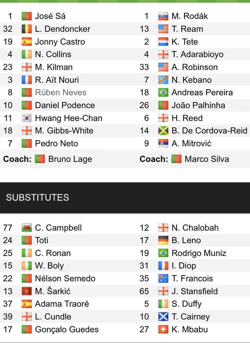 Đội hình ra sân chính thức Wolves vs Fulham, 21h ngày 13/8 (cập nhật) - Ảnh 1