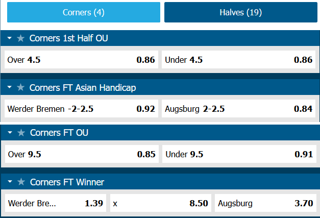 Soi kèo phạt góc Bremen vs Augsburg, 1h30 ngày 10/9 - Ảnh 1
