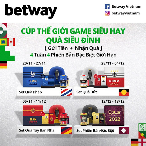 Betway &ndash; Điểm đến uy t&iacute;n d&agrave;nh cho d&acirc;n m&ecirc; đ&aacute;nh b&oacute;ng World Cup 2022 - Ảnh 3