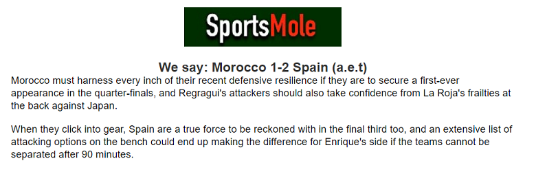 Ben Knapton dự đoán Morocco vs Tây Ban Nha, 22h ngày 6/12 - Ảnh 1