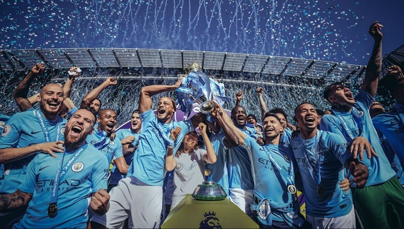 Manchester City l&agrave; đội b&oacute;ng v&ocirc; địch m&ugrave;a giải 2021-2022