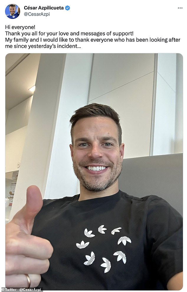 Azpilicueta ch&iacute;nh thức l&ecirc;n tiếng sau cơn nguy kịch - Ảnh 2