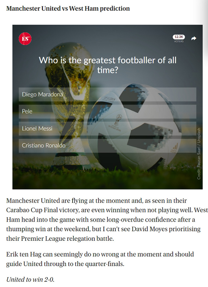 Alex Young dự đoán MU vs West Ham, 2h45 ngày 2/3 - Ảnh 1