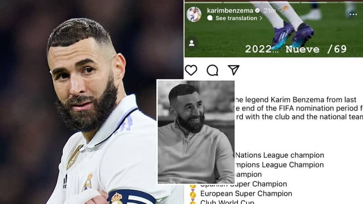 Benzema c&oacute; động th&aacute;i lạ sau khi Messi đoạt FIFA The Best - Ảnh 1