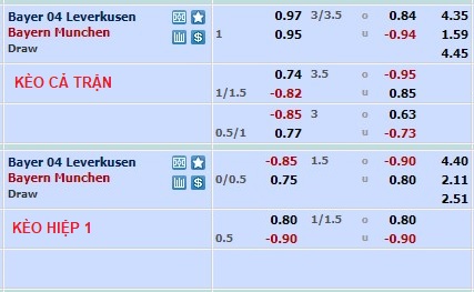 Phân tích kèo hiệp 1 Leverkusen vs Bayern Munich, 23h30 ngày 19/3 - Ảnh 1