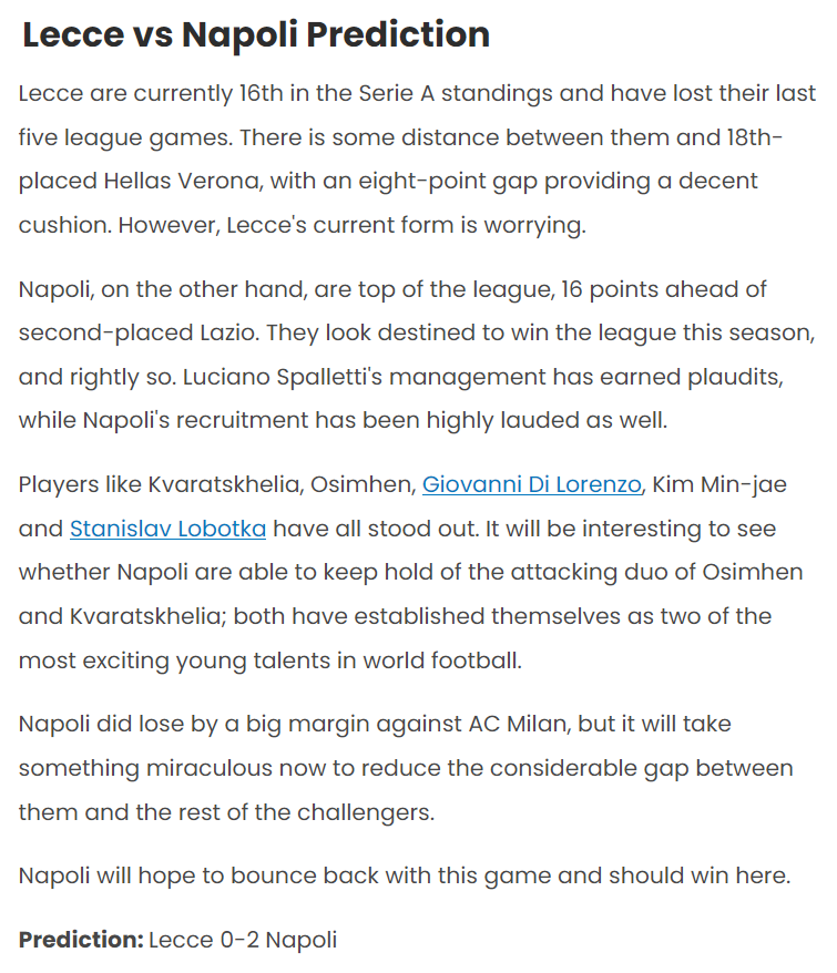 Abhinav Anand dự đoán Lecce vs Napoli, 00h00 ngày 8/4 - Ảnh 1