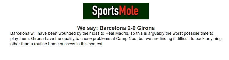 Chuyên gia dự đoán kết quả Barcelona vs Girona, 02h00 ngày 11/4 - Ảnh 1