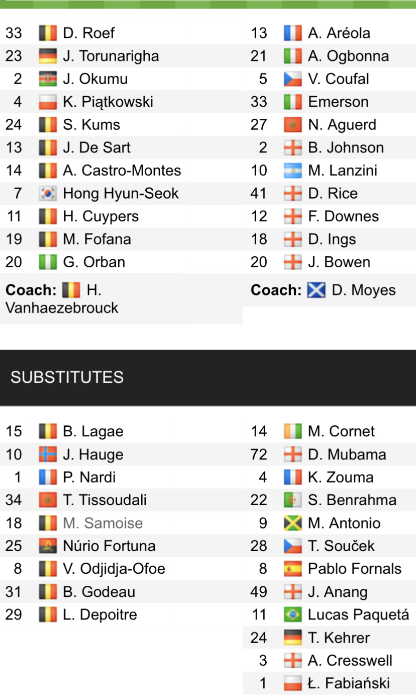 Đội hình ra sân chính thức Gent vs West Ham, 23h45 ngày 13/4 (cập nhật) - Ảnh 1