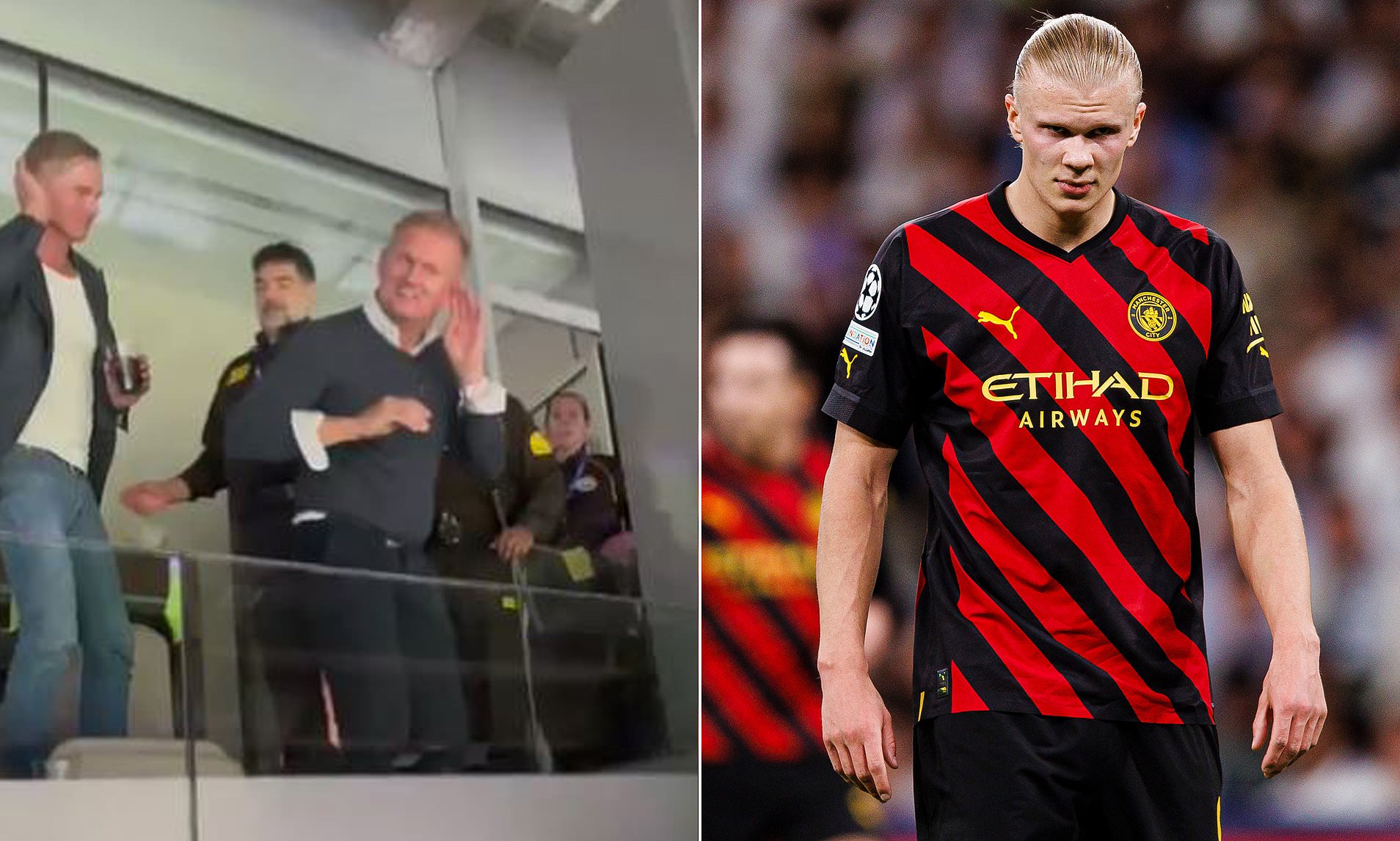 Cha Haaland bị trục xuất khỏi kh&aacute;n đ&agrave;i VIP Bernabeu v&igrave; h&agrave;nh động n&agrave;y - Ảnh 2