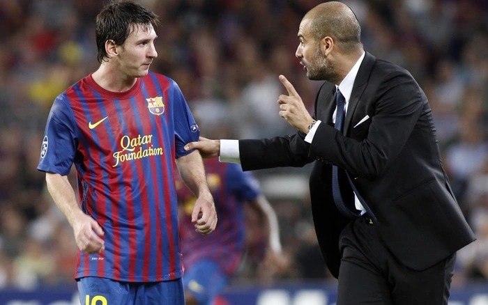 HLV Pep Guardiola tha thiết khuy&ecirc;n tr&ograve; cũ Messi l&agrave;m một chuyện - Ảnh 1