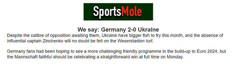 Chuyên gia dự đoán kết quả Đức vs Ukraine, 23h00 ngày 12/6 - Ảnh 1