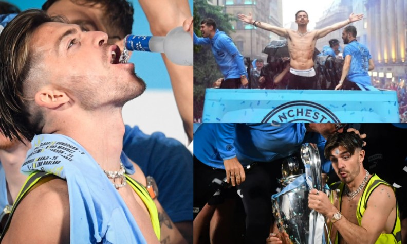 Ăn mừng c&uacute; ăn 3 qu&aacute; đ&agrave;, ng&ocirc;i sao của Man City gặp 