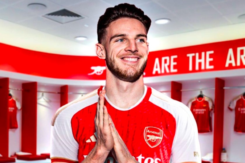 N&oacute;ng! Arsenal ch&iacute;nh thức chi&ecirc;u mộ th&agrave;nh c&ocirc;ng bom tấn Declan Rice - Ảnh 2
