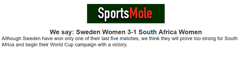 Chuyên gia dự đoán nữ Thụy Điển vs nữ Nam Phi, 12h ngày 23/7 - Ảnh 1
