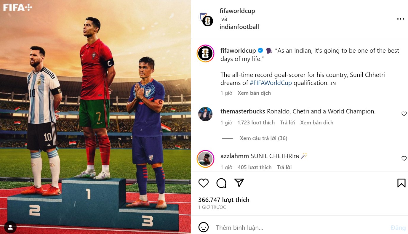 FIFA xếp Ronaldo tr&ecirc;n Messi - Ảnh 1