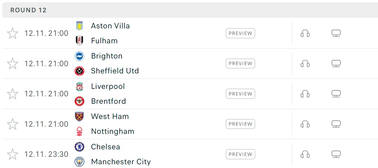 Lịch thi đấu Premier League h&ocirc;m nay (12/11): Man City đại chiến Chelsea - Ảnh 1