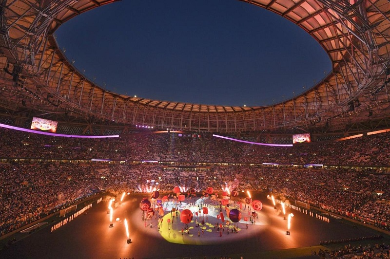 Qatar mang th&ocirc;ng điệp to&agrave;n cầu v&agrave;o lễ khai mạc Asian Cup 2023 - Ảnh 1