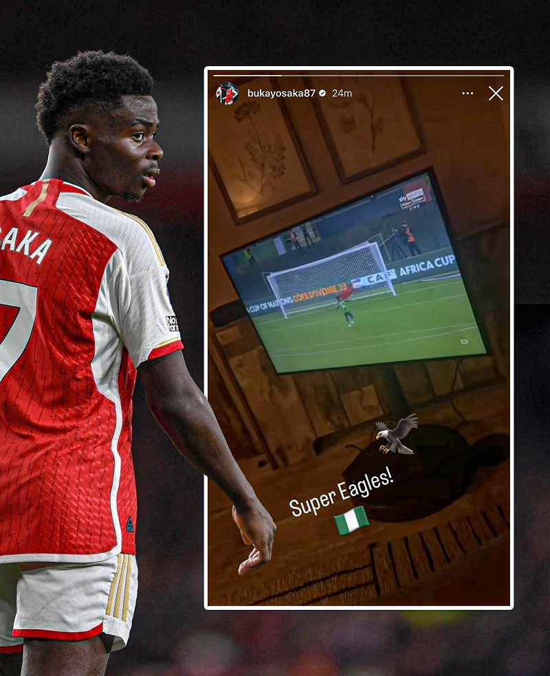 Saka l&ecirc;n tiếng k&ecirc;u gọi cổ vũ cho Nigeria ở chung kết CAN 2023 - Ảnh 1