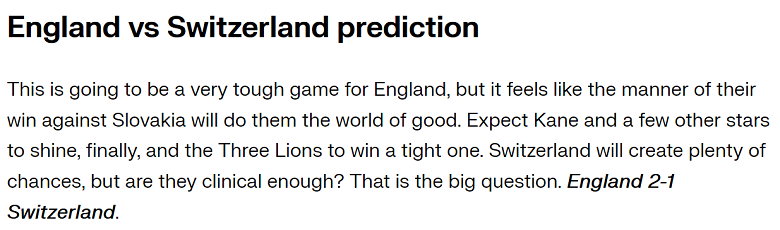 Chuy&ecirc;n gia Tony Ansell dự đo&aacute;n Anh vs Thụy Sĩ, 23h00 ng&agrave;y 6/7 - Ảnh 2