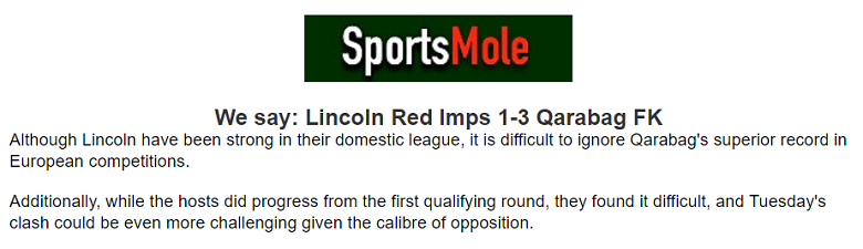 Chuy&ecirc;n gia dự đo&aacute;n Lincoln Red Imps vs Qarabag, 23h00 ng&agrave;y 23/7 - Ảnh 1