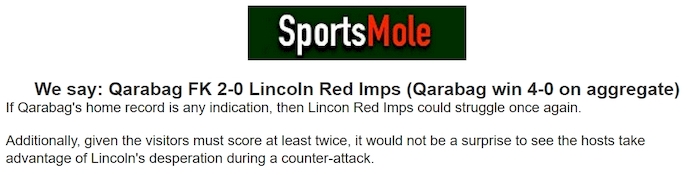 Chuy&ecirc;n gia Tony Ansell dự đo&aacute;n Qarabag vs Lincoln Red Imps, 22h59 ng&agrave;y 30/7 - Ảnh 1