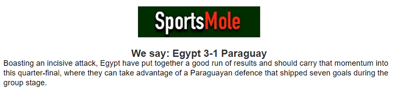 Chuy&ecirc;n gia dự đo&aacute;n U23 Ai Cập vs U23 Paraguay, 00h00 ng&agrave;y 3/8 - Ảnh 1