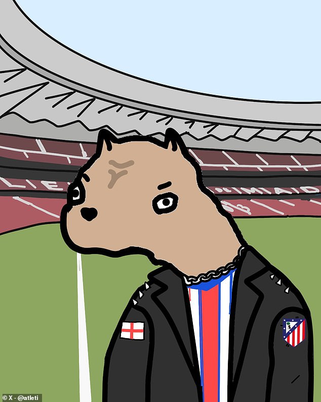 Atletico Madrid sử dụng h&igrave;nh ảnh ch&oacute; pitbull để giới thiệu t&acirc;n binh Gallagher - Ảnh 1