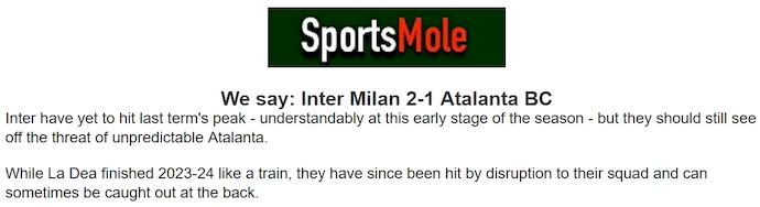 Chuy&ecirc;n gia Tony Ansell dự đo&aacute;n Inter Milan vs Atalanta, 1h45 ng&agrave;y 31/8 - Ảnh 1