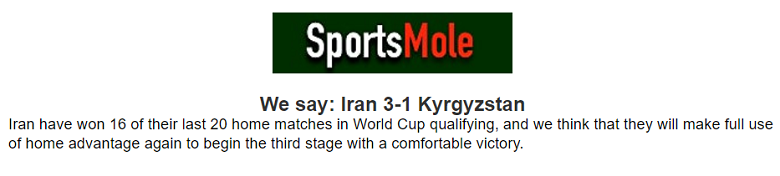 Chuy&ecirc;n gia dự đo&aacute;n Iran vs Kyrgyzstan, 23h00 ng&agrave;y 5/9 - Ảnh 1