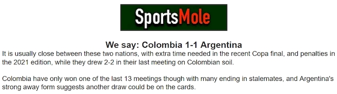 Chuy&ecirc;n gia Tony Ansell dự đo&aacute;n Colombia vs Argentina, 3h30 ng&agrave;y 11/9 - Ảnh 1