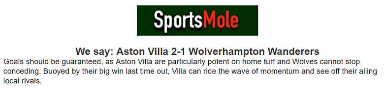 Chuy&ecirc;n gia dự đo&aacute;n Aston Villa vs Wolverhampton, 21h00 ng&agrave;y 21/9 - Ảnh 1