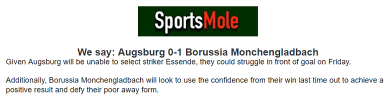 Chuy&ecirc;n gia dự đo&aacute;n Augsburg vs Monchengladbach, 01h30 ng&agrave;y 5/10 - Ảnh 1