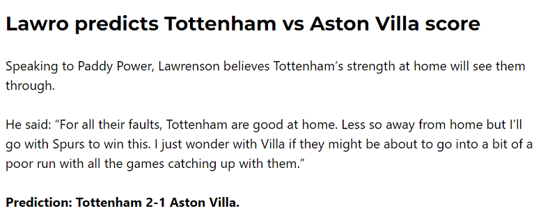 Chuy&ecirc;n gia dự đo&aacute;n Tottenham vs Aston Villa, 21h00 ng&agrave;y 3/11 - Ảnh 1