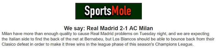 Chuy&ecirc;n gia Tony Ansell dự đo&aacute;n Real Madrid vs AC Milan, 3h00 ng&agrave;y 6/11 - Ảnh 1