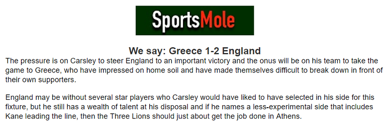 Chuy&ecirc;n gia dự đo&aacute;n Hy Lạp vs Anh, 02h45 ng&agrave;y 15/11 - Ảnh 1