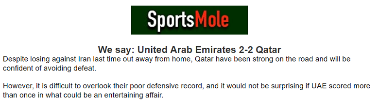 Chuy&ecirc;n gia dự đo&aacute;n UAE vs Qatar, 23h00 ng&agrave;y 19/11 - Ảnh 1