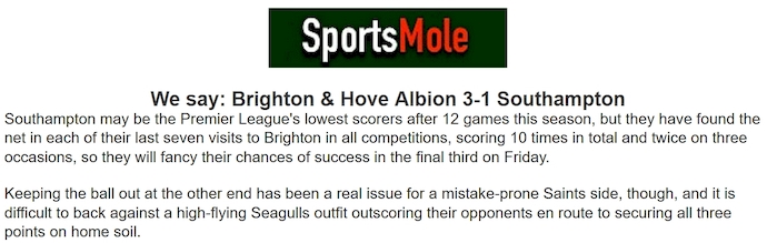 Chuy&ecirc;n gia Tony Ansell dự đo&aacute;n Brighton vs Southampton, 3h00 ng&agrave;y 30/11 - Ảnh 1