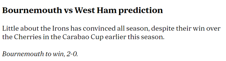 Chuy&ecirc;n gia dự đo&aacute;n Bournemouth vs West Ham, 03h00 ng&agrave;y 17/12 - Ảnh 1