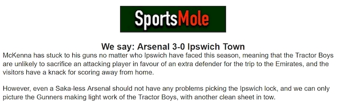 Chuy&ecirc;n gia Tony Ansell dự đo&aacute;n Arsenal vs Ipswich, 3h15 ng&agrave;y 28/12 - Ảnh 1