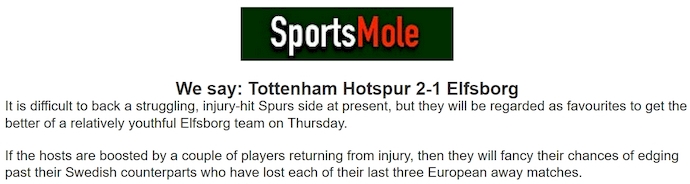 Chuy&ecirc;n gia Tony Ansell dự đo&aacute;n Tottenham vs Elfsborg, 3h00 ng&agrave;y 31/1 - Ảnh 1